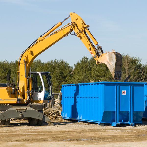 can i rent a residential dumpster for a construction project in Donie